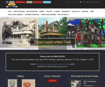 Ocartistsguild.org(Ocean County Artists) Screenshot