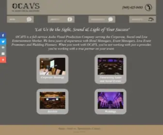 Ocavs.com(OC Audio Visual Solutions) Screenshot