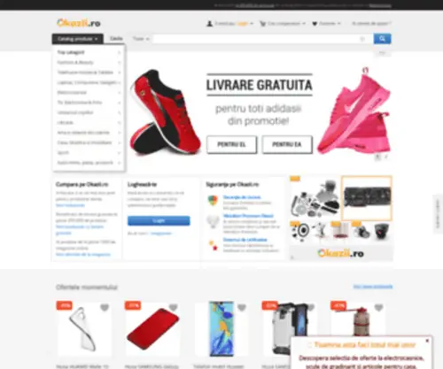 Ocazii.ro(Cel mai mare site de comert online din Romania) Screenshot