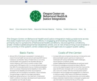 OcbhJi.org(Oregon Center on Behavioral Health & Justice Integration) Screenshot