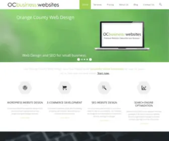 Ocbusinesswebsites.com(Orange County Web Design) Screenshot