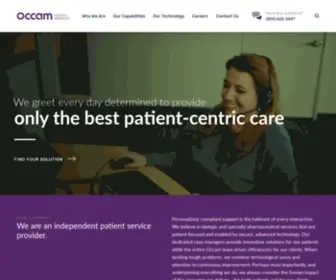 Occamhealth.com(An Independent Patient Service Provider) Screenshot