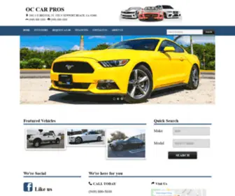 Occarpros.com(OC CAR PROS) Screenshot