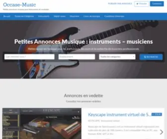Occase-Music.com(Petites Annonces Musique) Screenshot