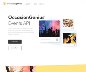 Occasiongenius.com(Best-in-Class Events API) Screenshot