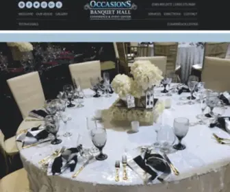 Occasionsbanquethalls.com(Occasions Banquet Halls) Screenshot