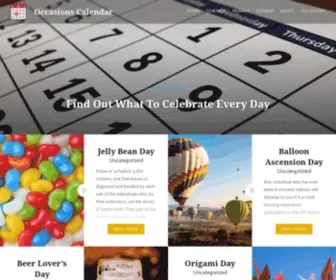 Occasionscalendar.com(Occasions Calendar) Screenshot