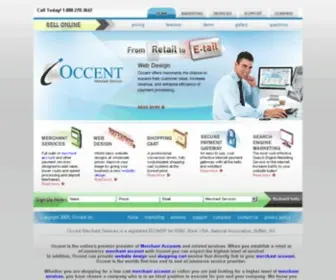 Occent.com(Merchant Account) Screenshot