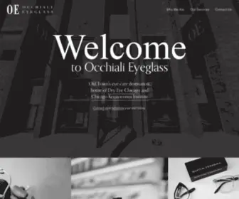 Occhialieyeglass.com(Occhiali Eyeglass) Screenshot