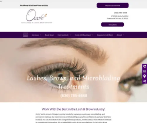 Occhilashes.com(Occhi Lash & Brow Studio) Screenshot