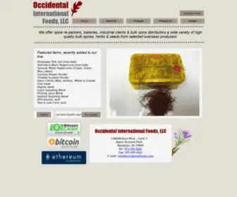 Occidentalfoods.com(Occidental International Foods) Screenshot