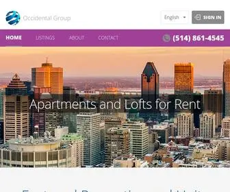 Occidentallofts.com(Occidental Lofts & Appartements) Screenshot