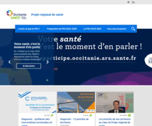 Occitanie-Sante.fr(Occitanie Sante) Screenshot