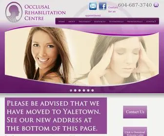 Occlusalrehab.com(Occlusal Rehabilitation Centre) Screenshot