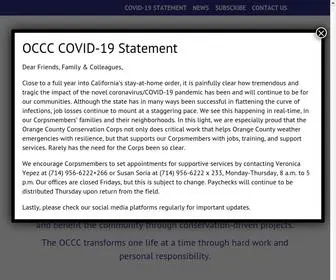 Occorps.org(Orange County Conservation Corps) Screenshot