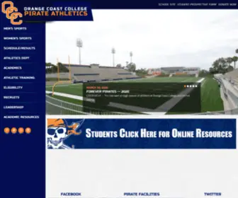 OccPirateathletics.com(Orange Coast College Athletics) Screenshot
