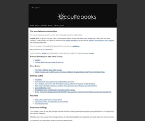 Occultebooks.com(Occultebooks) Screenshot