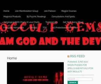 Occultgems.com(OCCULT GEMS) Screenshot