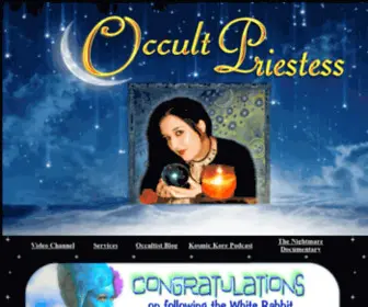 Occultpriestess.com(Professional Occult Priestess) Screenshot