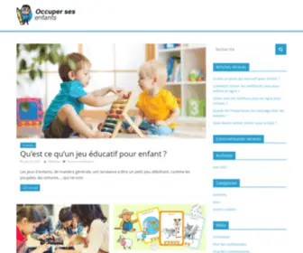 Occuper-Ses-Enfants.com(Nos conseils pour occuper vos enfants) Screenshot