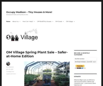 Occupymadisoninc.com(Tiny Houses & More) Screenshot