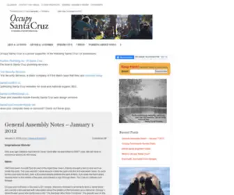 Occupysantacruz.org(건강 그리고 음식) Screenshot