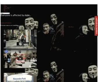 Occupyto.org(Occupy Toronto) Screenshot