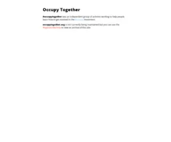 Occupytogether.org(Occupy Together) Screenshot