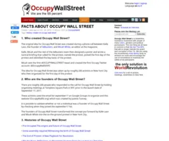 Occupywallst.org(Occupy Wall Street) Screenshot