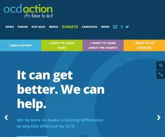 OCDaction.org.uk(OCD Action) Screenshot