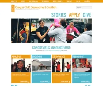 OCDC.net(Oregon Child Development Coalition) Screenshot