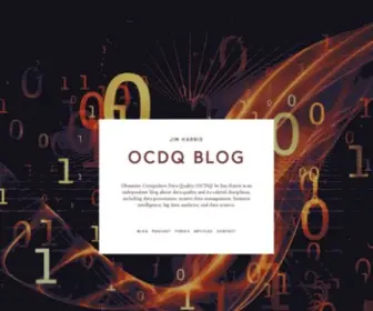 OCDqblog.com(Obsessive-Compulsive Data Quality (OCDQ)) Screenshot