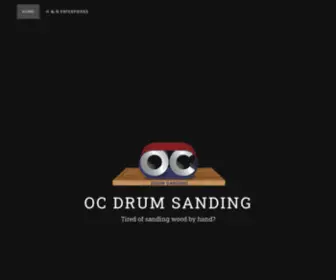 OCDrumsanding.com(Tired of sanding wood by hand) Screenshot