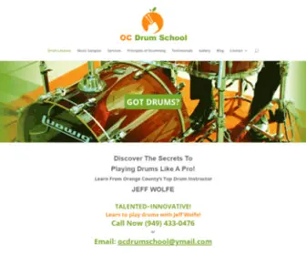 OCDrumschool.com(OC Drum School) Screenshot