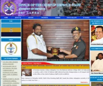 OCDS.lk(Office of the Chief of Defence Staff) Screenshot