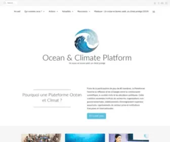 Ocean-Climate.org(Ocean & Climate Platform) Screenshot