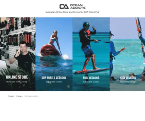 Oceanaddicts.com.au(Buy SUP) Screenshot