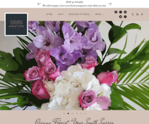 Oceanaflorists.com(Order Flowers Online) Screenshot