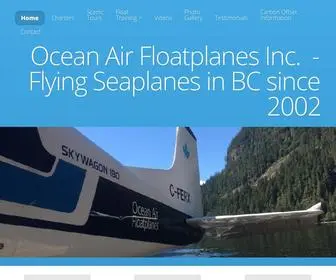 Oceanair.ca(Ocean Air Floatplanes) Screenshot