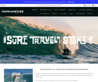 Oceanandearthwa.com.au(Surf Shop Perth) Screenshot