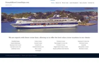 Oceanandrivercruiseships.com(Since 1983) Screenshot