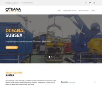 Oceanasubsea.com(Oceana Subsea Independent ROV Services) Screenshot