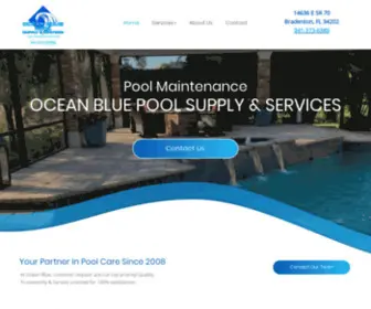 Oceanbluepoolservices.com(Ocean Blue) Screenshot