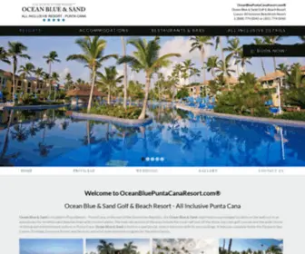 Oceanbluepuntacanaresort.com(Ocean Blue & Sand in the Dominican Republic) Screenshot
