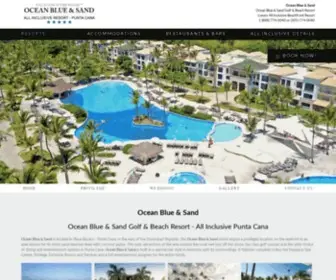 Oceanbluesand.com(Ocean Blue Golf & Beach) Screenshot