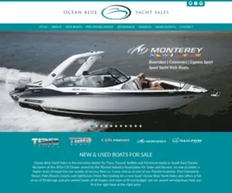 Oceanblueyachtsales.com(New and Used Boats for Sale) Screenshot