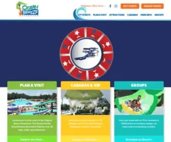Oceanbreezewaterpark.com(Waterpark Fun in Virgina Beach) Screenshot