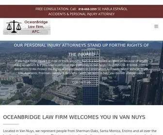 Oceanbridgelaw.com(Personal Injury Attorney Van Nuys CA) Screenshot