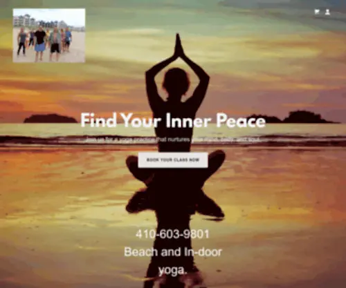 Oceancitybeachyoga.com(Ocean City Beach Yoga) Screenshot