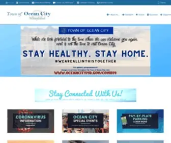 Oceancitymd.gov(Town of Ocean City) Screenshot